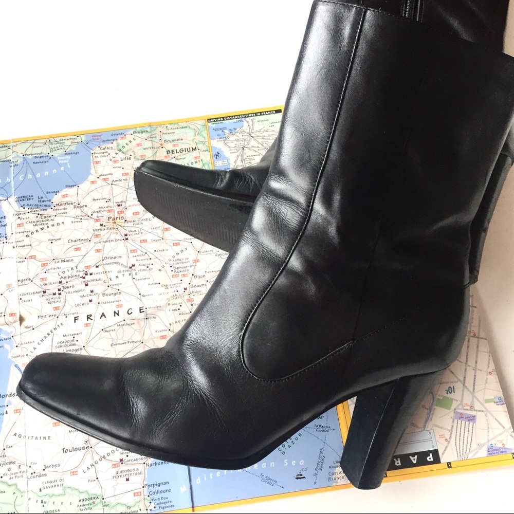 NineWest Midcalf Leather Boot
